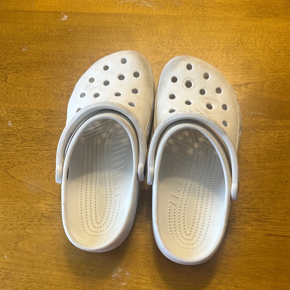 Woman and men White Slip-On Clog Shoes